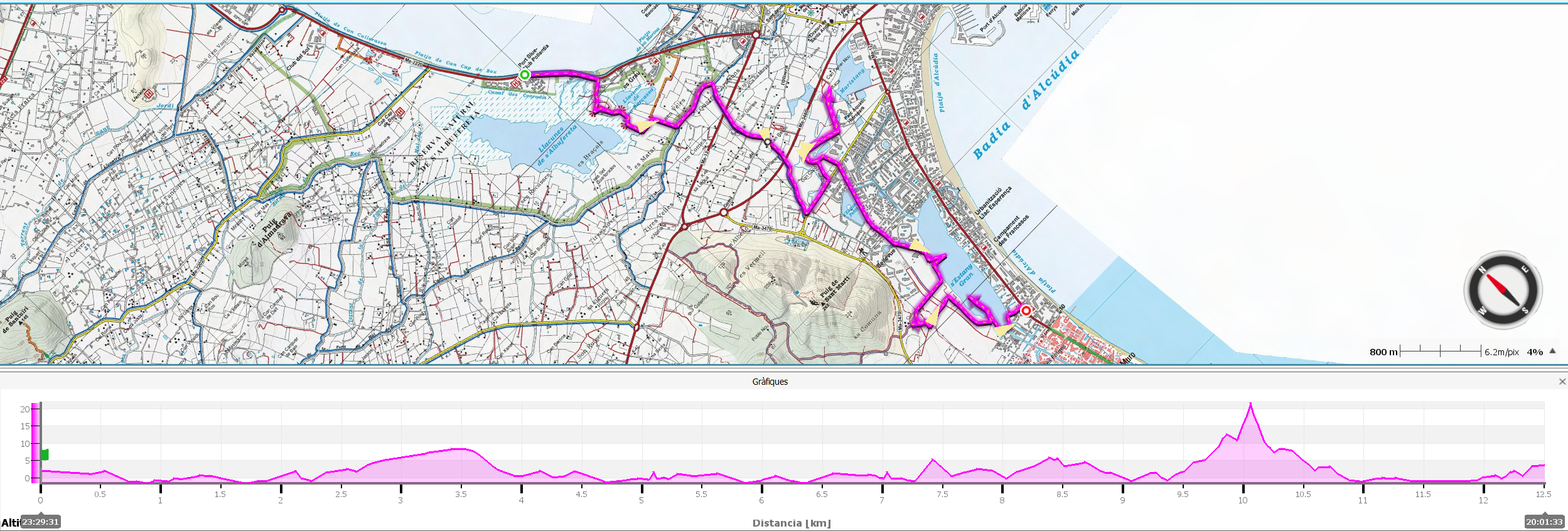Mapa de l'itinerari