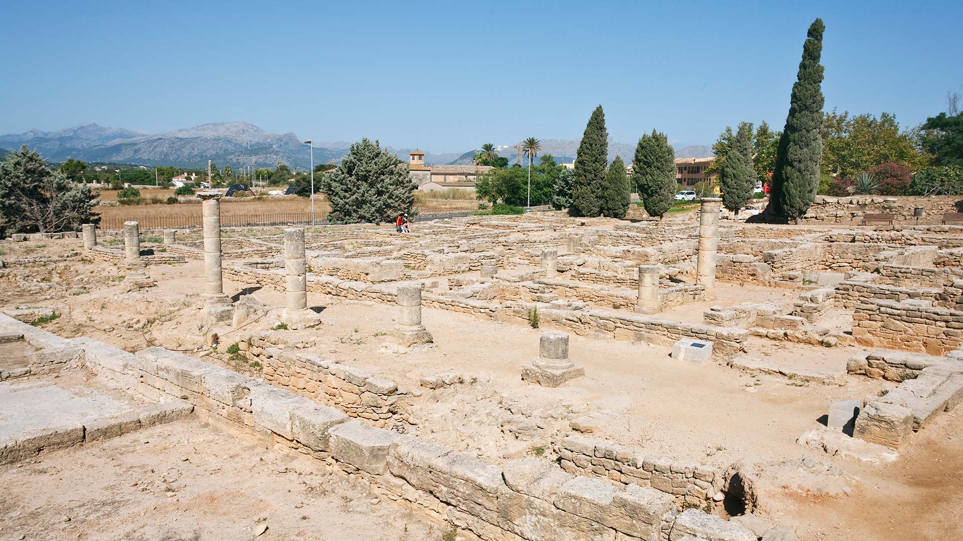 Imatge de la ciutat romana de Pollentia